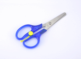 transparent plastic handle children scissors _student scissors_safety scissors